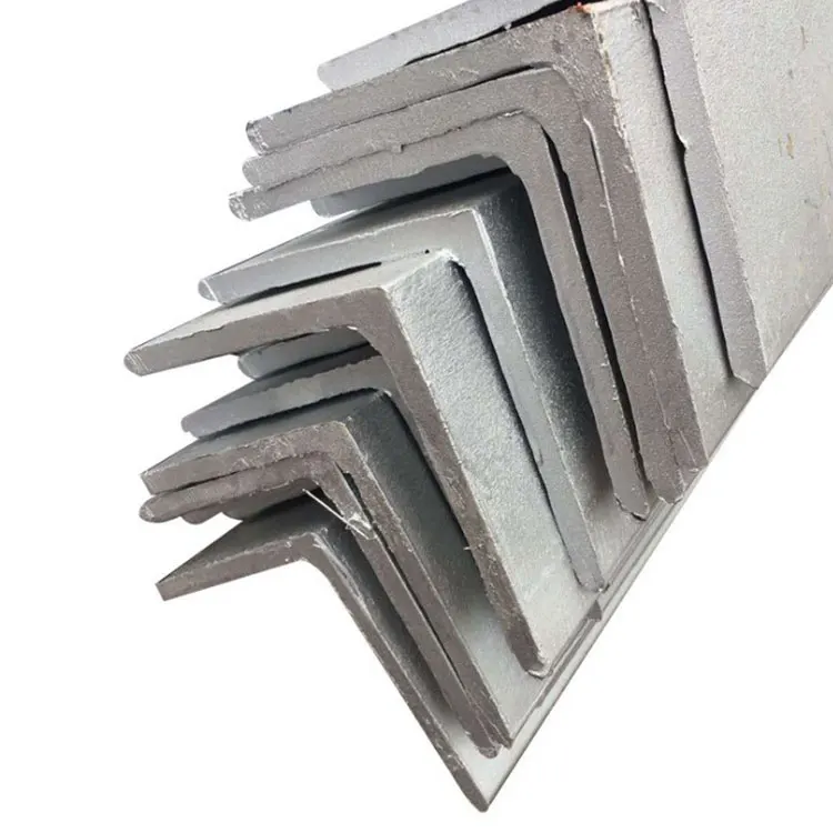S235jr hot rolled carbon 75x75x5 equal galvanized steel angle bar raw material small angle bracket