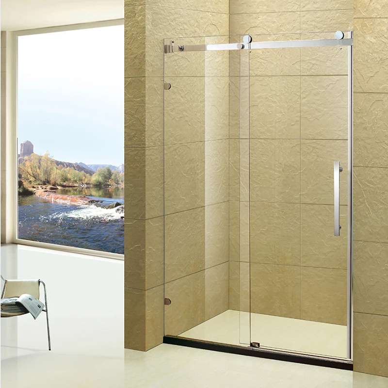 Tempered glass swing bathroom shower door/Bath screen