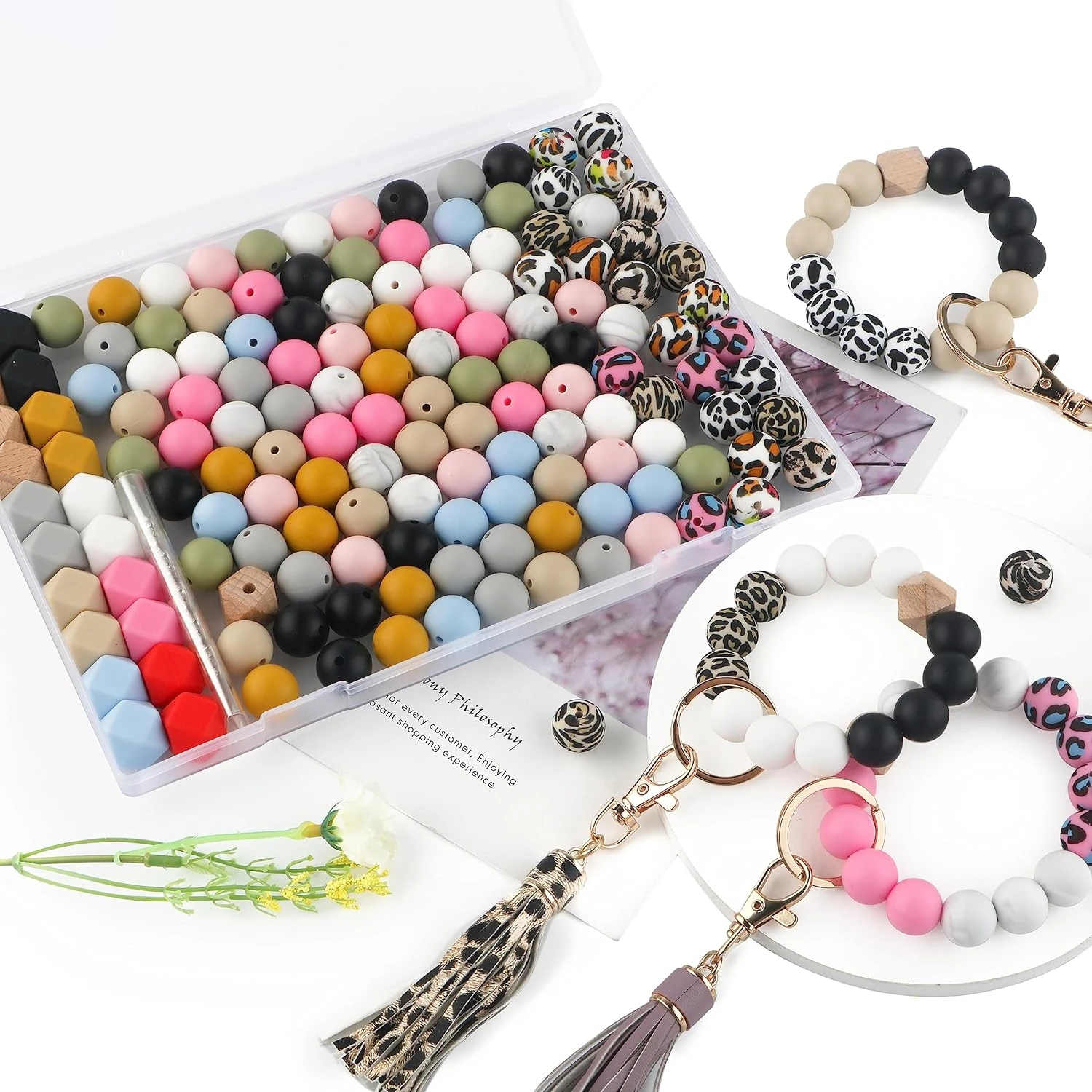 Wholesale Food Grade BPA Free Solid Baby Chew Teether Chains Accessories Colorful Round Soft 12mm Silicone Focal Beads Bulk Kit