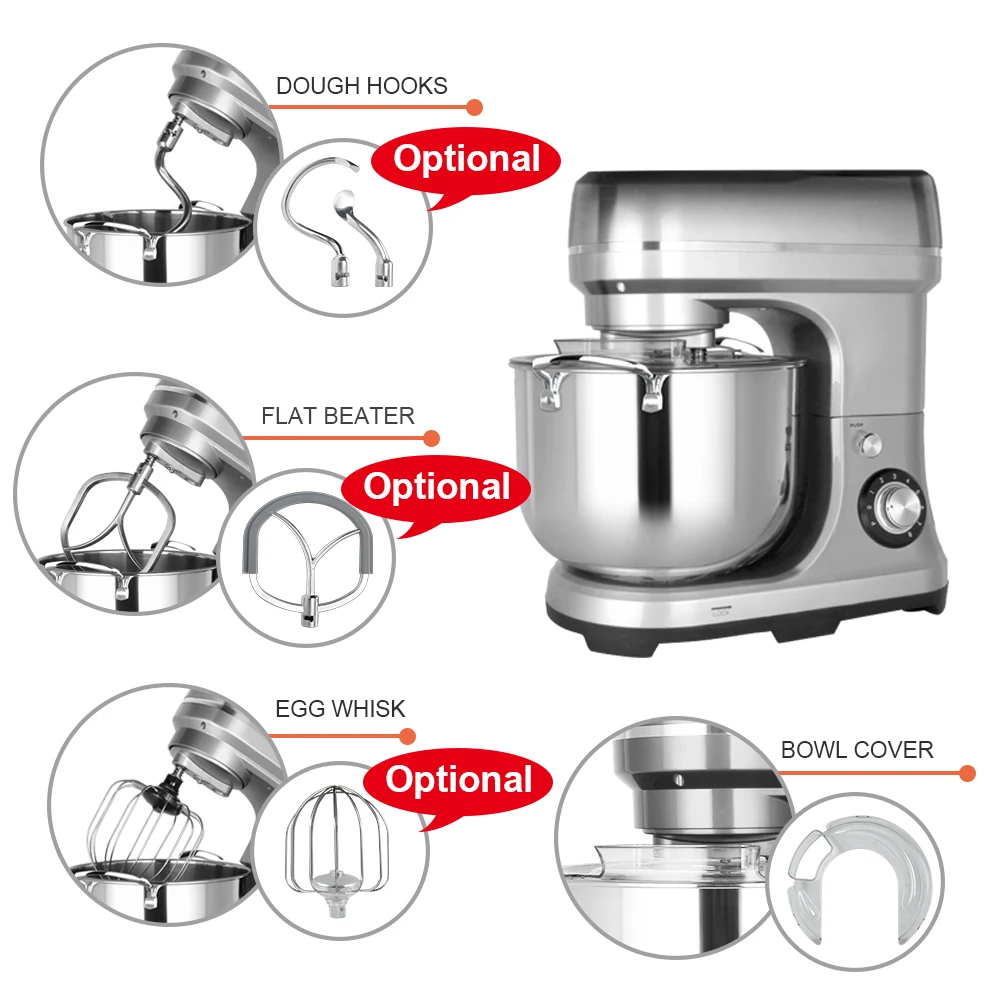 Customized 10L Home Standing Dough Food Cake Mixer Planetary Electric Home Kitchen twin dough hooks Food Mixers
