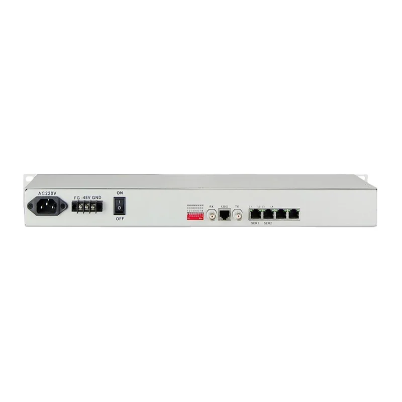 4 Ports Serial RS232 RS422 RS485 over E1 Converter RS232 to E1 Converter