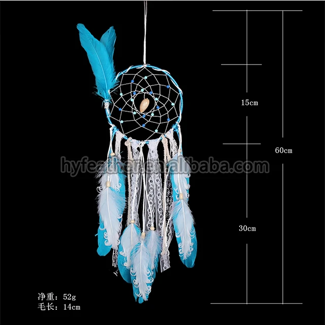 Large Wholesale Handmade Boho Hanging Feather Dream Catcher for Car Home Room Door Wall Art Party Decor Ornament  Craft DIY Kit