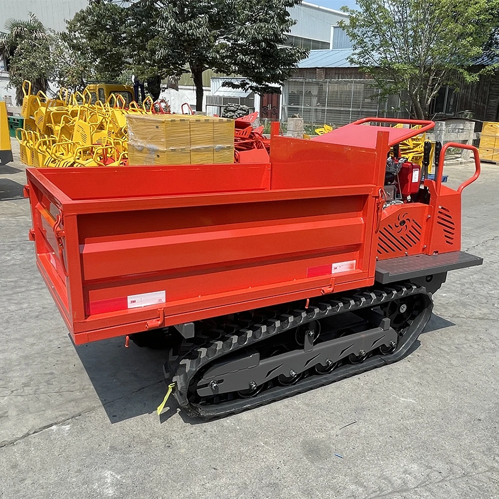 China Crawler Dumper Mini Transporter 500kg 800kg 1ton Mini Dumper 1.5 Ton