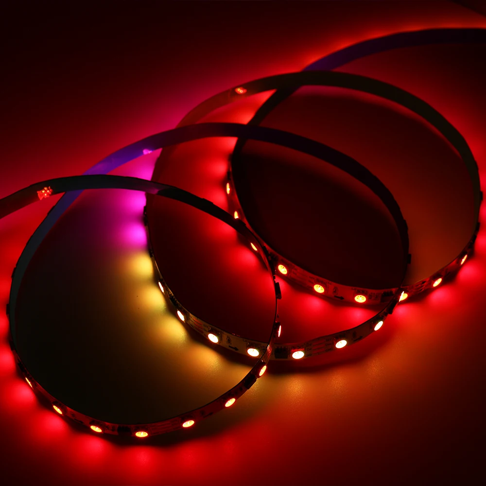 Smd 5050 12v Addressable Rgb Led Strip Light Internal and External Control Integrated Light Strip