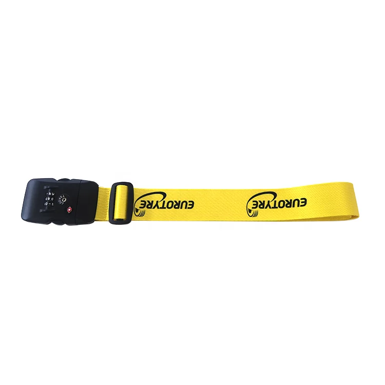 Custom Logo 180*5CM  Luggage Straps Password Lock Buckle Travel Box Cross Belt