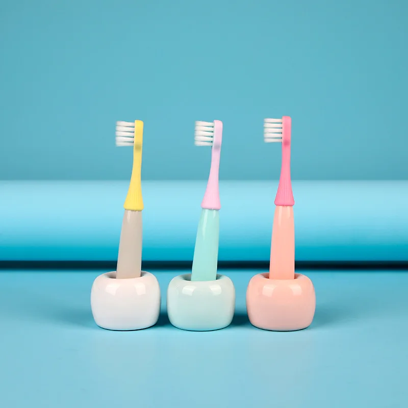 high quality cartoon kids  toothbrush Soft Bristle silicone children Manual Oral Cleaning toothbrush