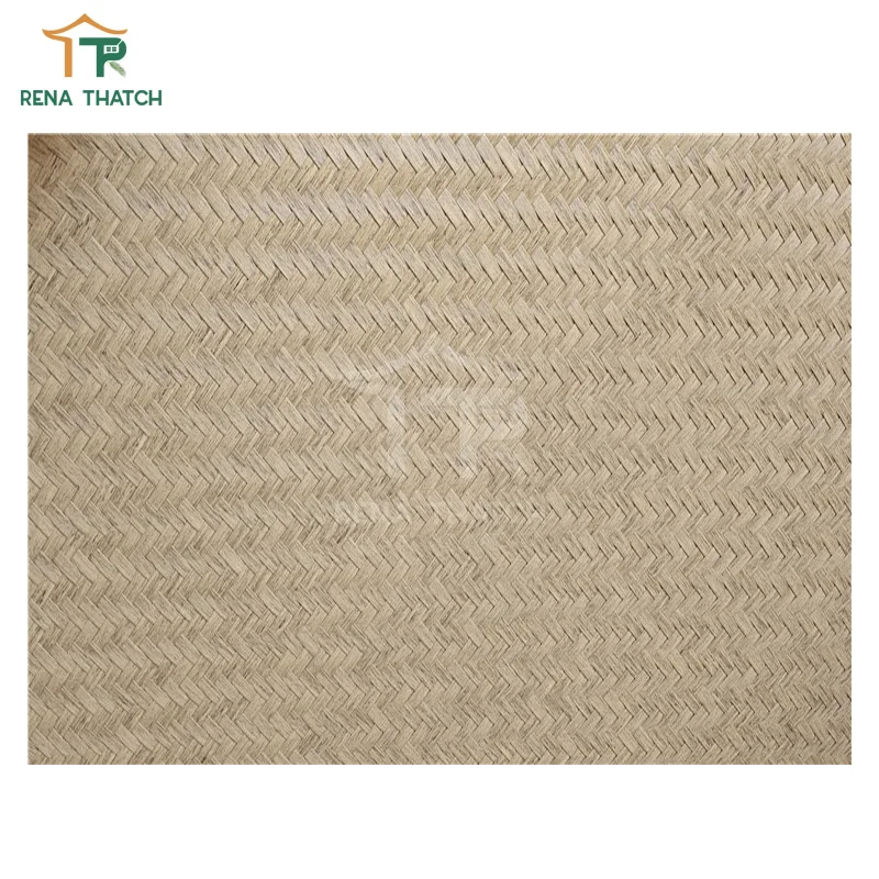 Artificial eco-friendly bamboo synthetic rattan weaving sheet plastic rattan cover ceiling panels tiles