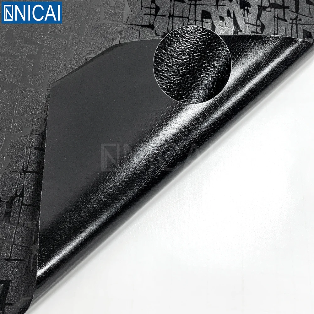 Premium Factory Car Vinyl Wrap 3D Texture Pattern Black Wrapping Car Waterproof Golden Sliver 1.52*30M for Car Wrap