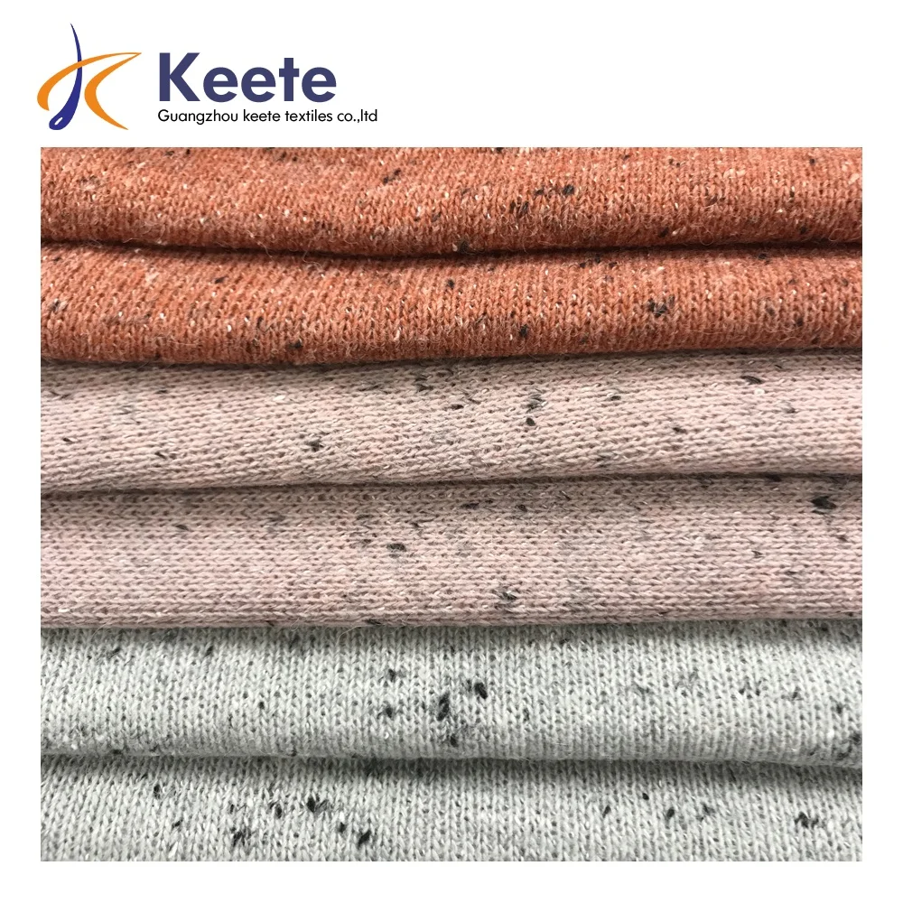 Wholesale polyester knitted wool pure color thick cotton seed woven terry fabric for clothing