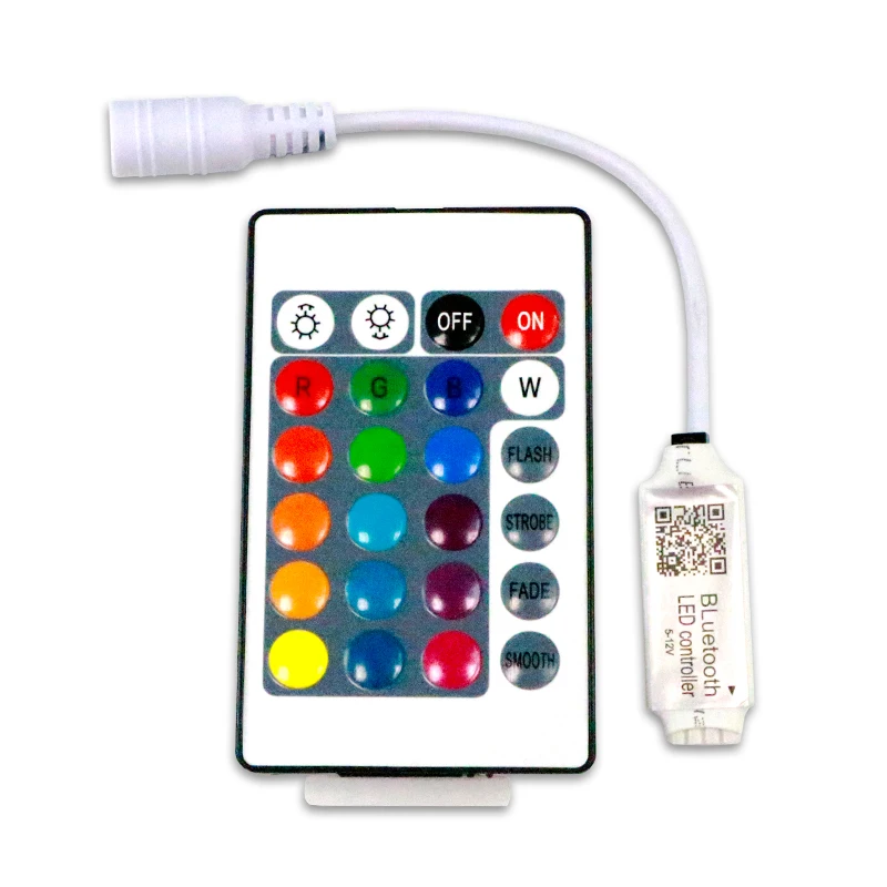 Контроллер BT RGB Mini 5-12 В 6A 24 ключа ИК пульт дистанционного управления приложение 12