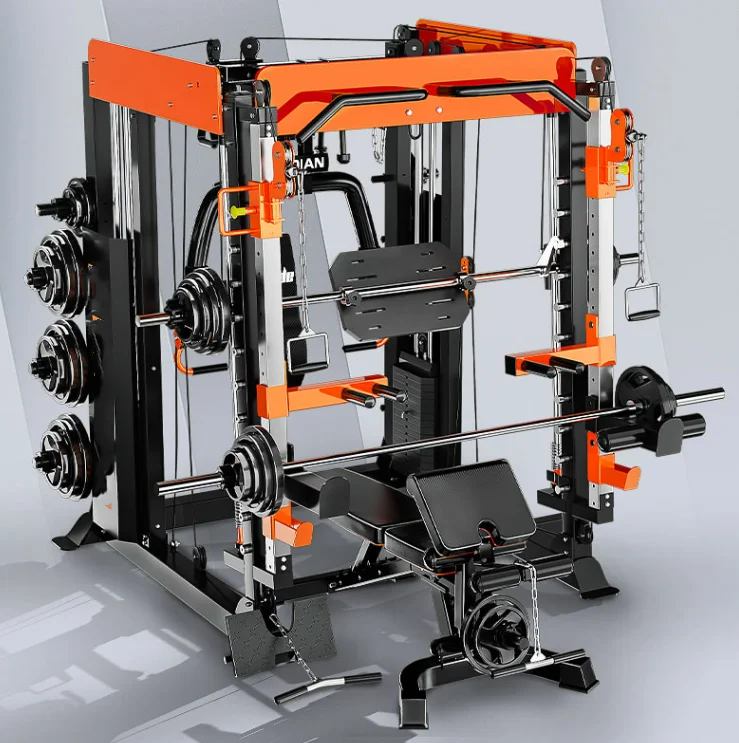 Тренажер для фитнеса Smith machine gantry домашнее многофункциональное интегрированное приседание многофункциональный тренажер тренажерный зал фитнес
