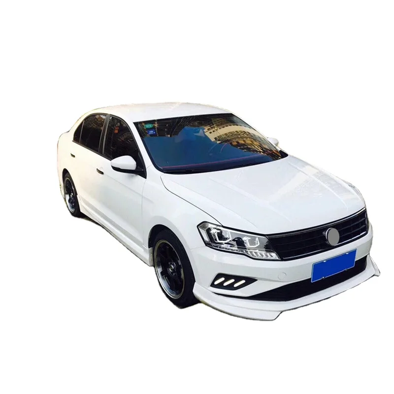 High Quality PP Body Kit For VW Jetta 2017 2018 Front and bumper guard Car body kits Side Skirt Auto accessories