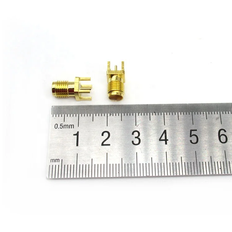 RP-SMA Female RF Connector With Microstrip For PCB Mount