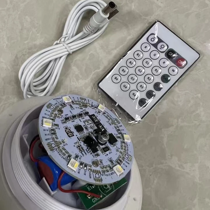 Water proof RGBW Led battery light under table lighting for weddings / acrylic base for table with led light