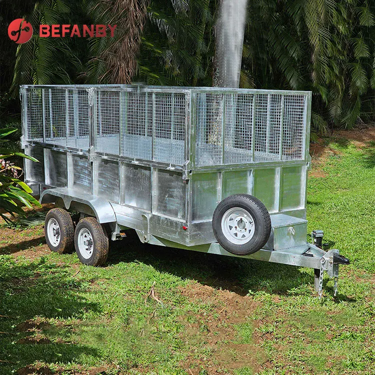 Tractor Trailer With Cage Box Trailer Motorcycle Small Box Trailer