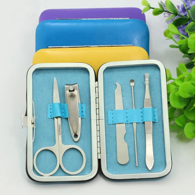 HYF Custom logo Mini Manicure Kit Wholesale Nail Clipper Set With PVC Bag Stainless Steel Deluxe Travel Manicure Set