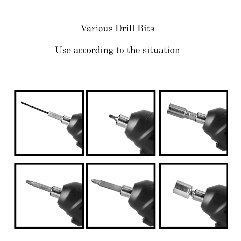 Electric Screwdriver Rechargeable Lithium Battery Cordless Electric Screwdriver Multifunctional Electric Drill DIY Power Tool