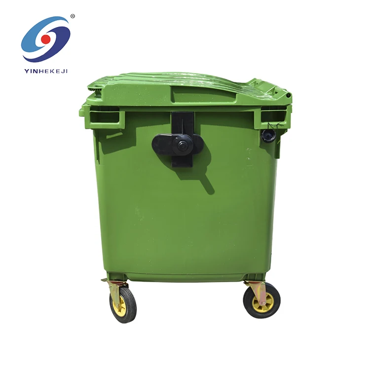 Customization Logo Trash Can Outdoor Plastic 660 Liter Garbage Bin