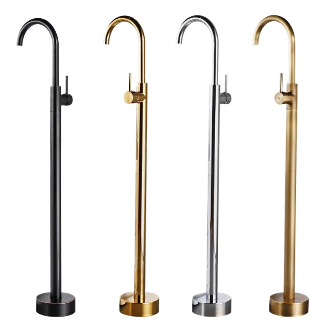 Bathroom bathtub faucet  Mixer Shower OEM Brass floor stand mounted bath tap with Australia watermark wels