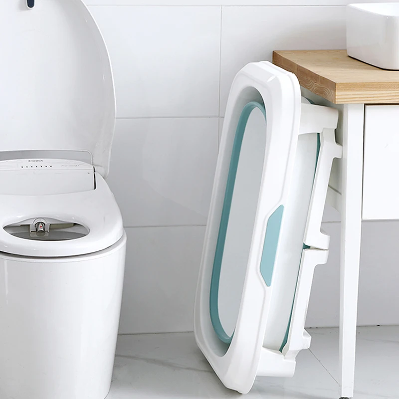 customised color Space Saver Food-Grade Material plastic deep Inflatable Foldable Baby Bath Tub bathtub shower basin