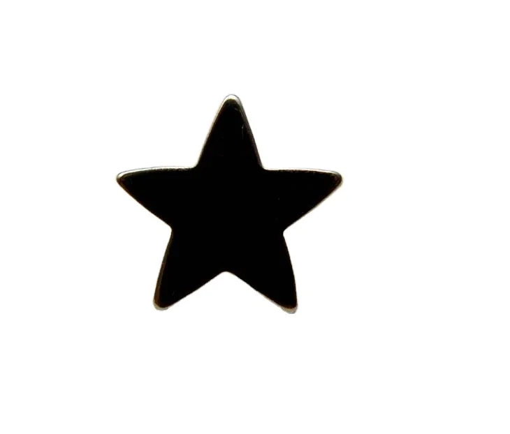 whosale five-star shaped metal badge cheap custom metal pin badges making machine