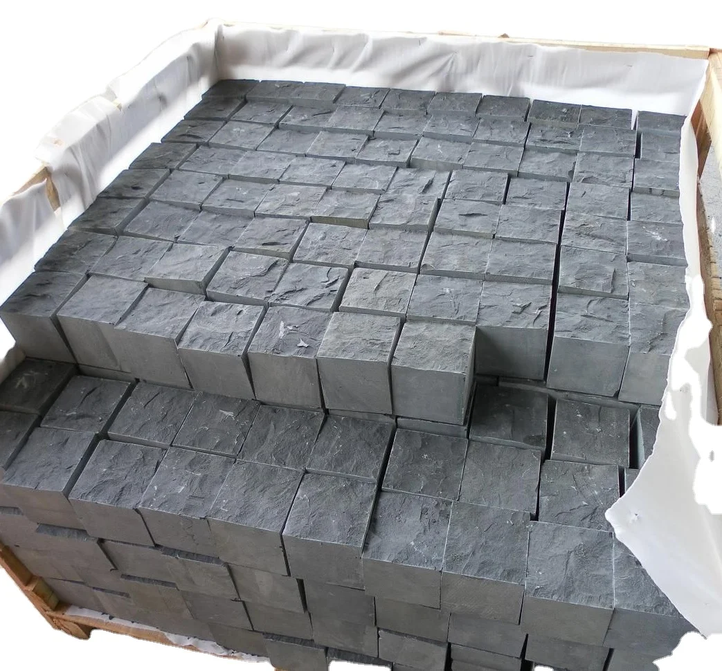 Natural granite cobble stone Black Basalt Cobble Stone