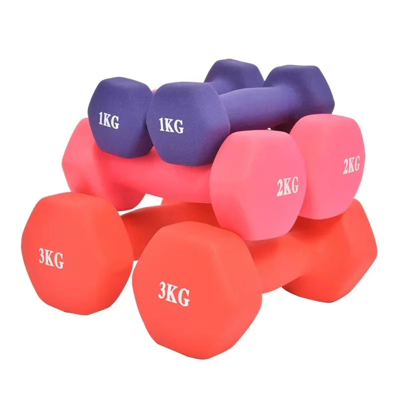 Buy cheap ones online women exercise red dumbbells for gym 2kg set
