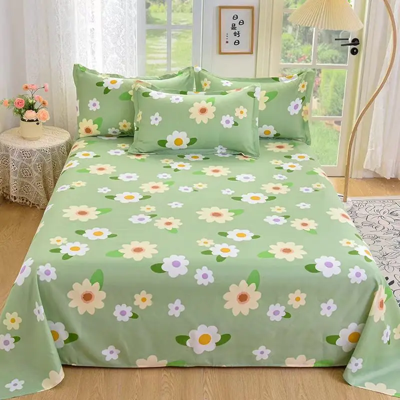 Factory direct buy China 100% poly micro brushed  printed disperse print bedsheet set fabrics