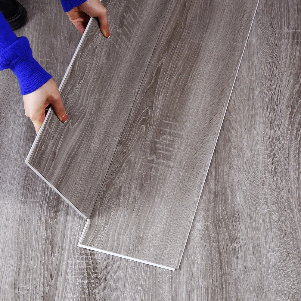 New Product Explosion wood grain indoor vinyl plank plastic floor spc flooring with ixpe