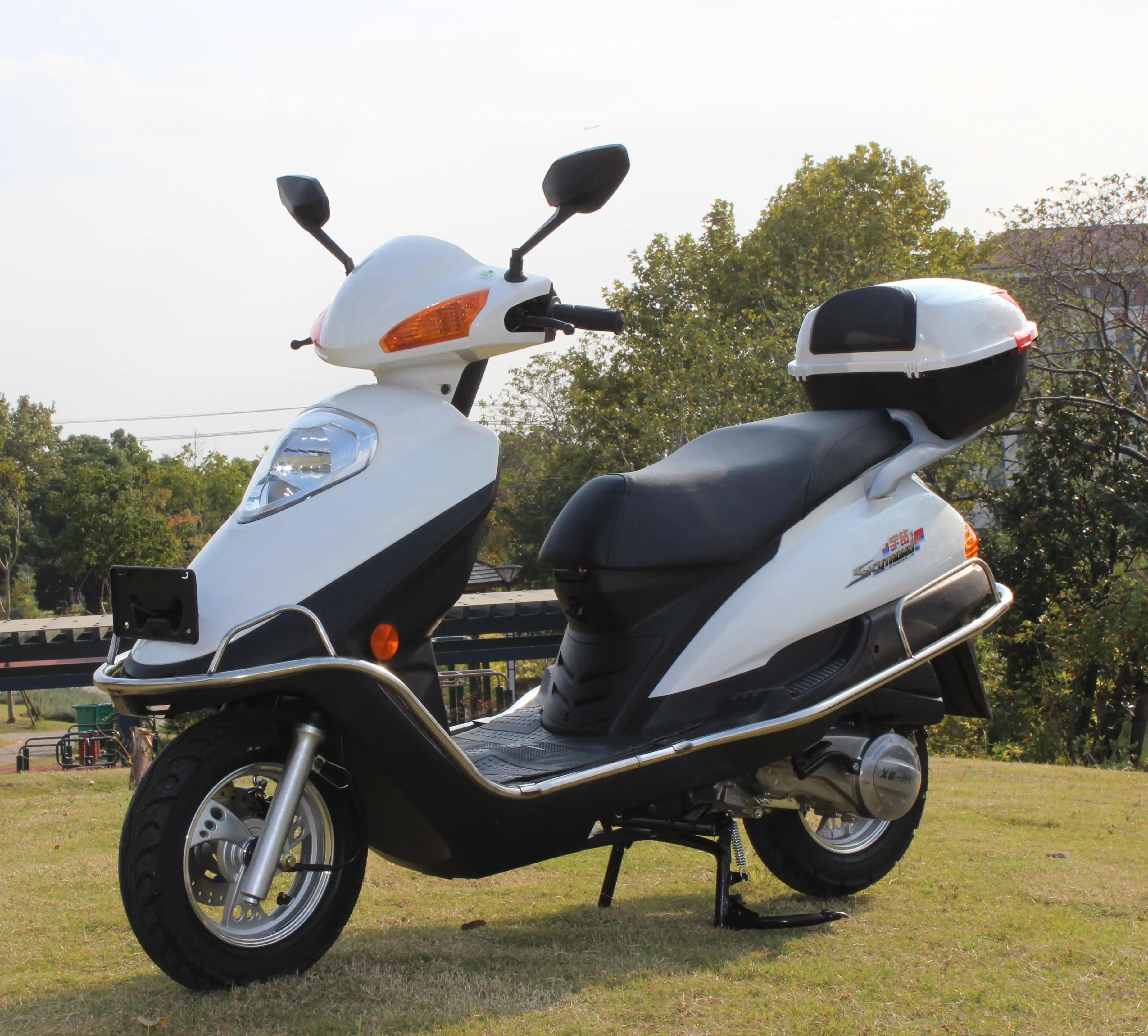 Мужской и женский новый электрический Педальный скутер 125CC в стиле кантри топливно-распыленный стальной газовый мотоцикл