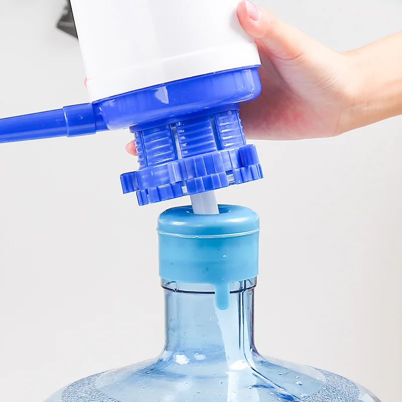 Hand press plastic mini pump dispenser household manual drinking water dispenser portable manual drinking water pump