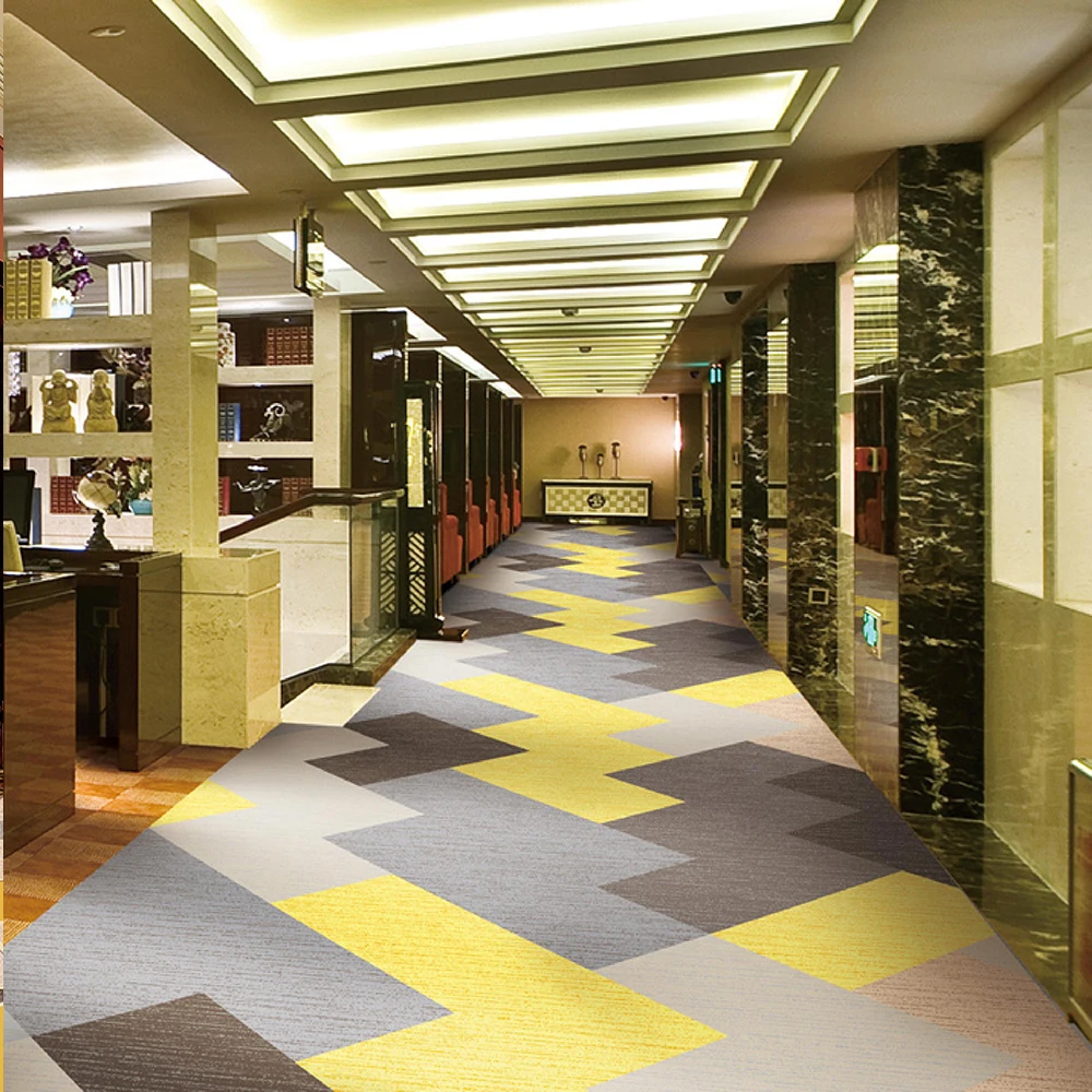 HJ eco-friendly marine carpet decoration tufted printed wall to wall carpet rolls for hotel room carpet