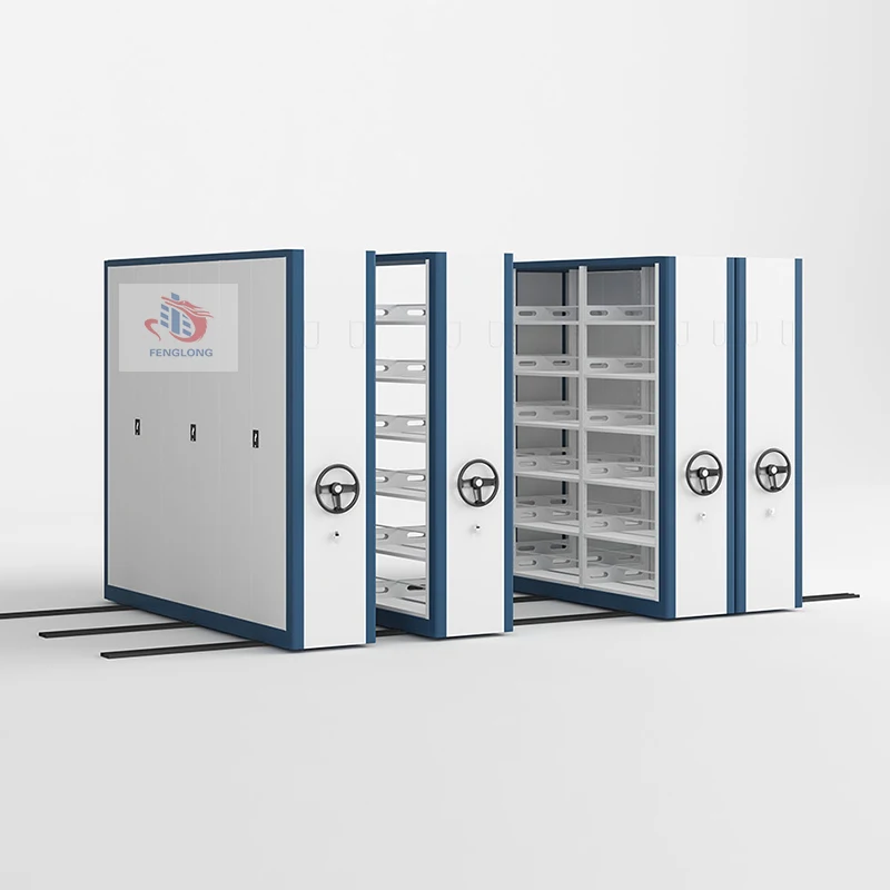 Manufacture High Quality Library Office Space Saving Sliding Shelf Rack for Archive Documents