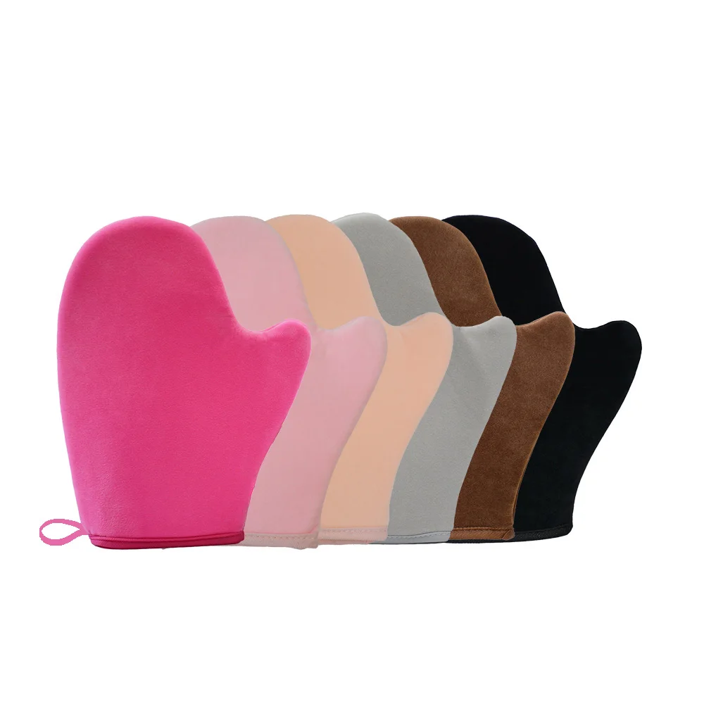 Black Brown Self Tanning Mitt With Thumb Sunless Tanning Mitten Self Tanner Gloves Self Tanner Applicator Mitt