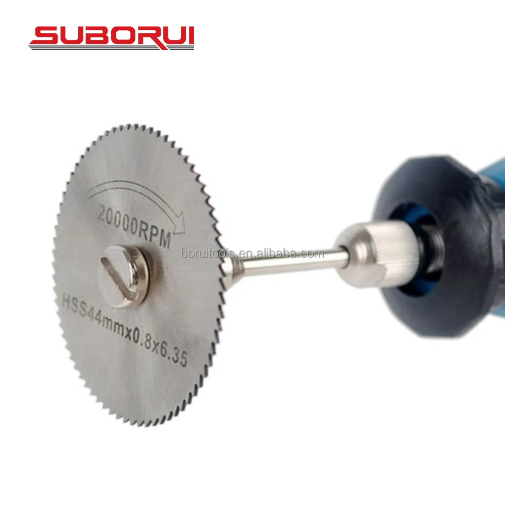SUBORUI Multifunctional 8pcs HSS High Speed Steel Small Mini Circular Saw Blade Set for rotary tool