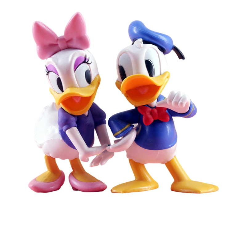 PVC duck ornaments couple smiley duck doll cartoon dolls home decoration