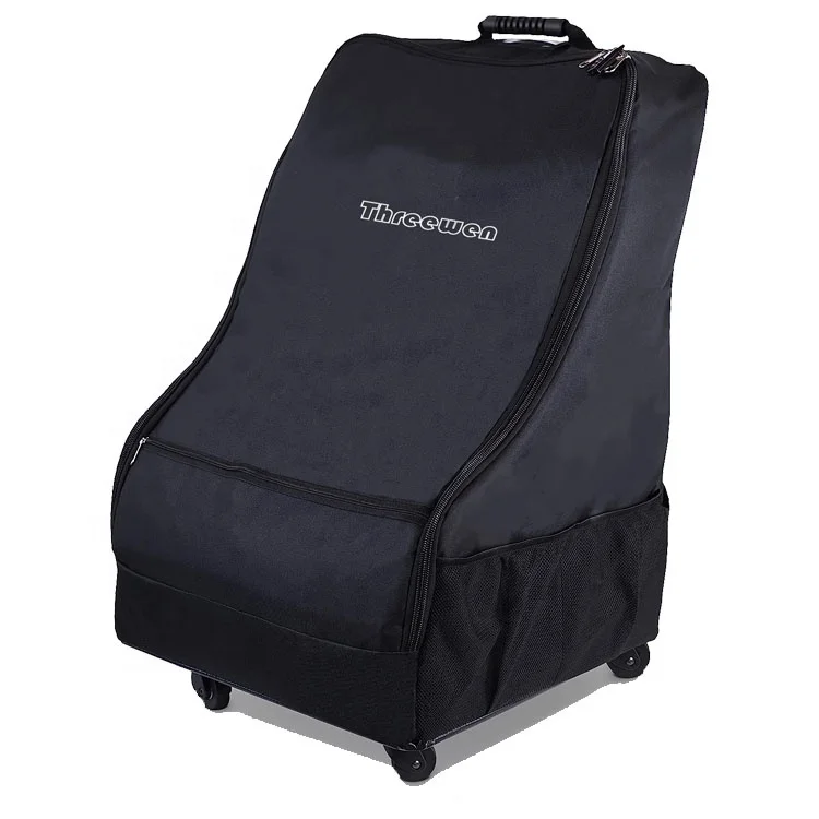 Threewen Factory Price Infant seat travel bag for air travel High Quality Baby seat travel covers with wheels