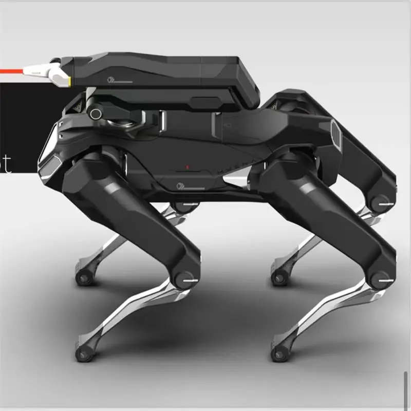 Custom quadruped bionic robot dog for fire rescue and safety education