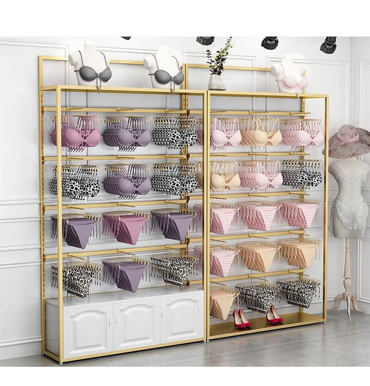 Meicheng Underwear Display Shelf Store Design For Underwear And Bra Display Rack