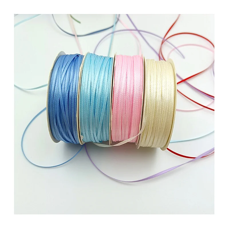 Guangding ODM Fitas De Cetim woven edge double face satin ribbon with gold trim