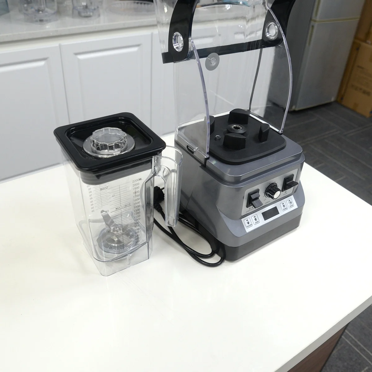 5-in-1 BPA Free Commercial Blender New Electric Home Appliance for Kitchen or Hotel Plastic Container for Household Use