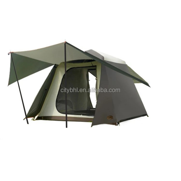 BHLQ factory wholesale price 4 6 8 10 12 16  person high quality instant tent pop up sleeping bag mat  sanitary barrack tent