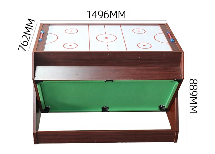 3 в 1 вращающийся бильярдный бассейн с воздушным хоккеем стол для игры футбол