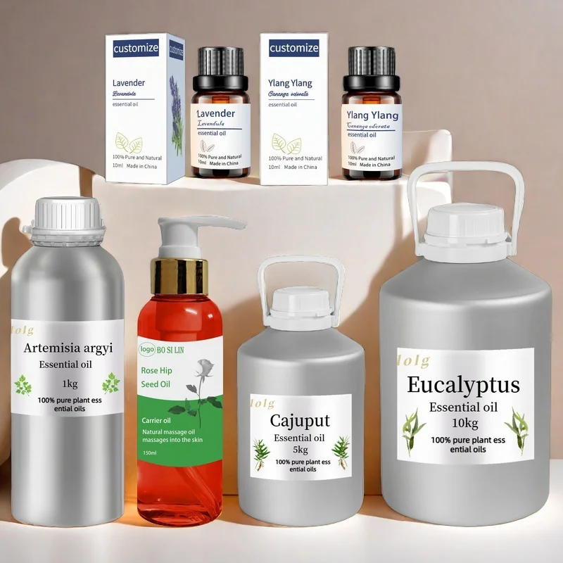 Eucalyptus Artemisia argyi Ylang Ylang Lavender Essential Oil Carrier Oil Massage Whitening Skincare Essential Oil Wholesale