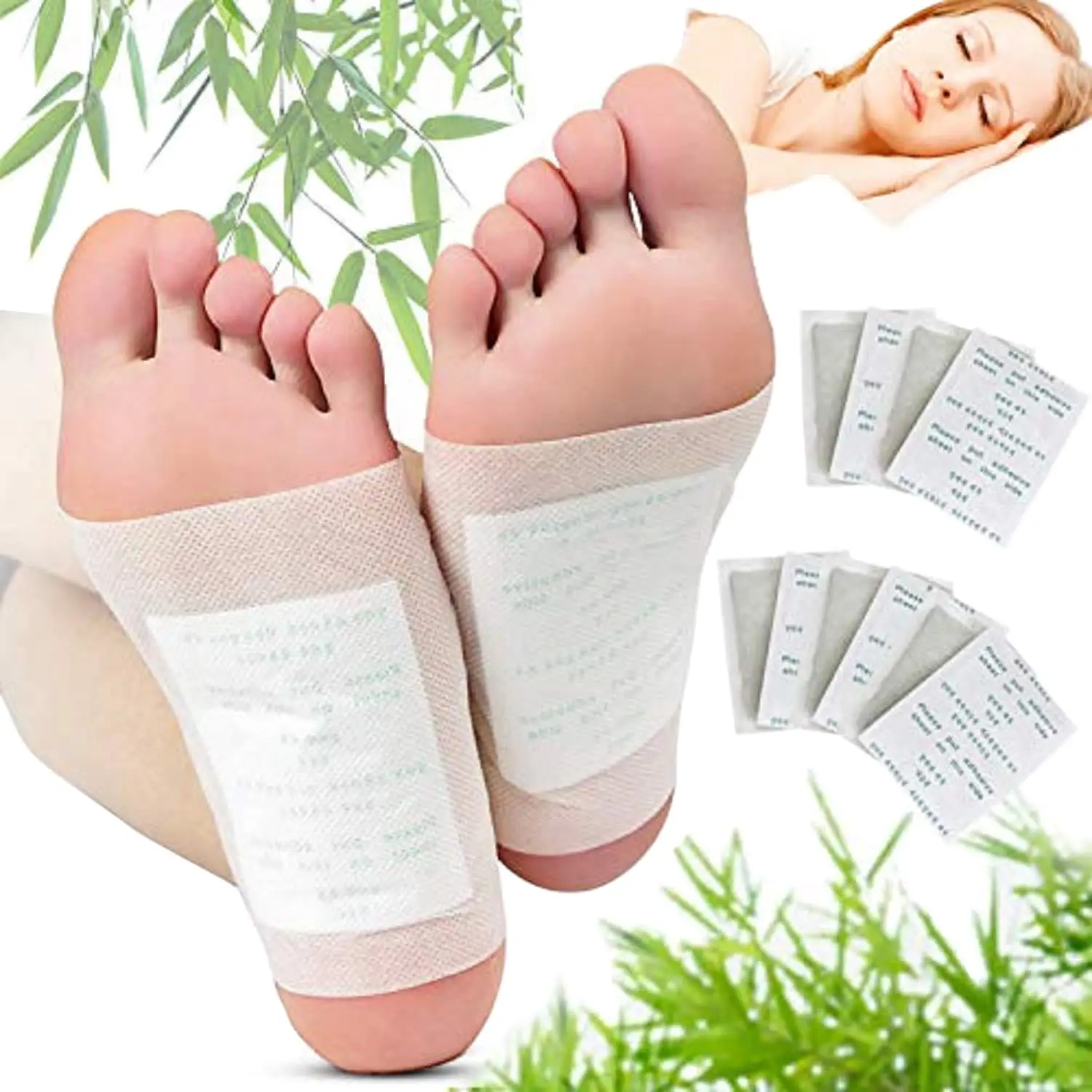 oem healthcare ionic bamboo vinegar foot warmer patch pads detox foot spa detox foot patch with adhesive