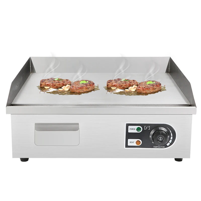 Commercial Griddle Restaurant Kitchen Stainless Steel Flat Top Griddle Grill Cast Iron Plate Griddle