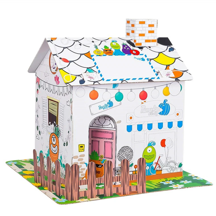 Экологически чистый и безопасный картонный бумажный дом для переработки бумаги