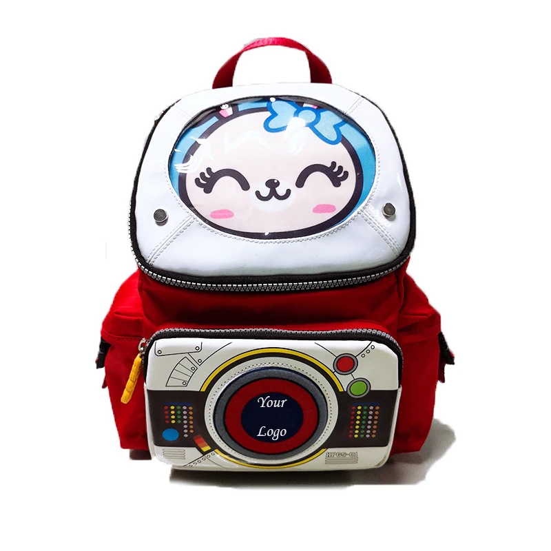 Nylon teens waterproof cute 3d zoo animal kindergarten kids children backpack school bag