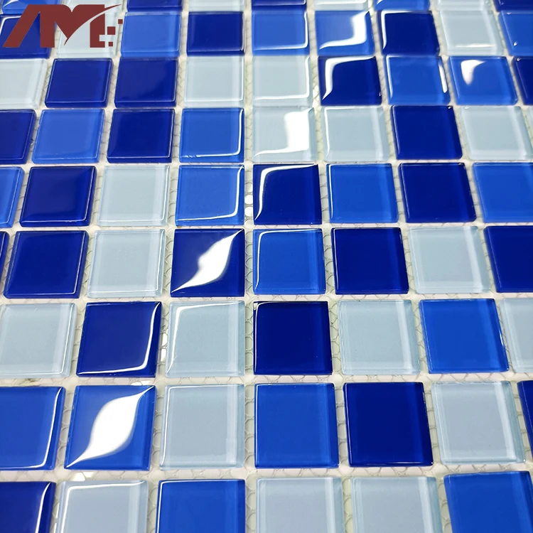 wholesale cheap crystal glass 5mm mini mosaic tiles for hotel washroom pool