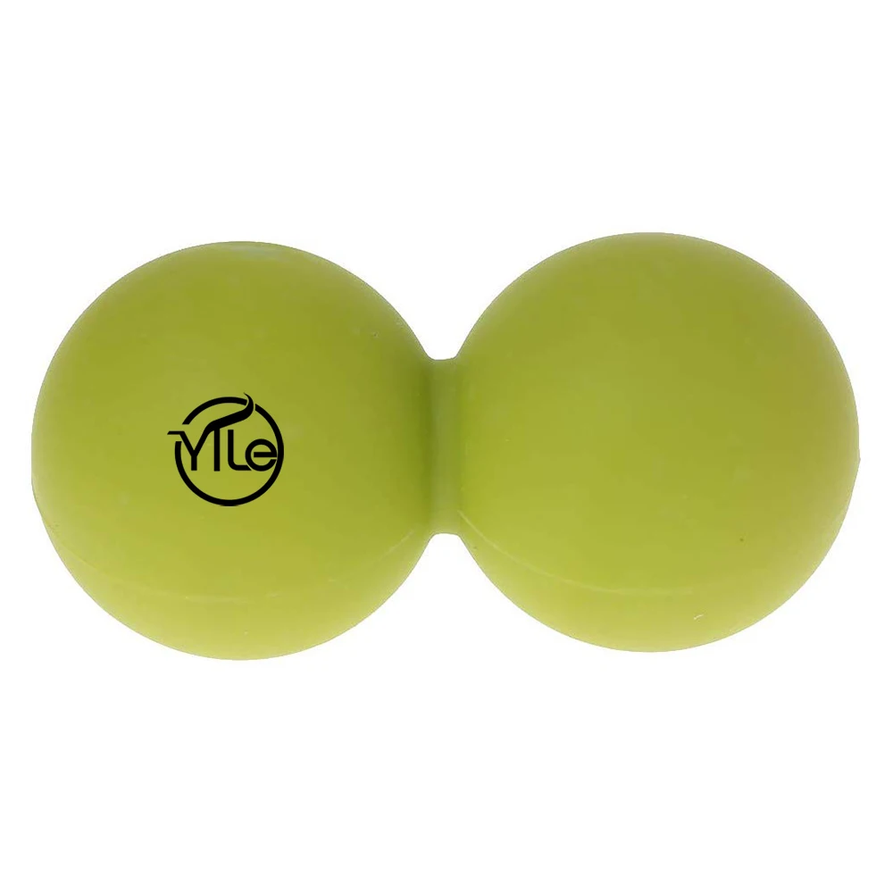 Custom logo peanut Silicone foot hand fascia massage lacrosse balls wholesale